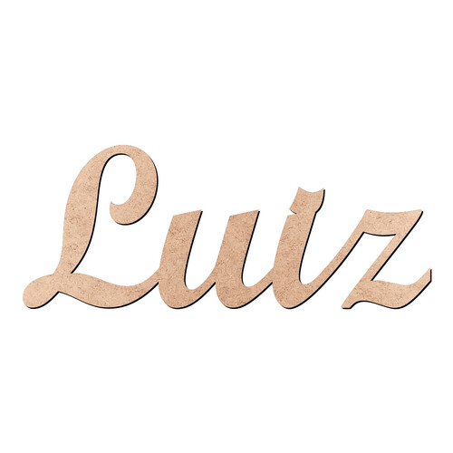 Recorte Luiz Script Mt Std / MDF 3mm