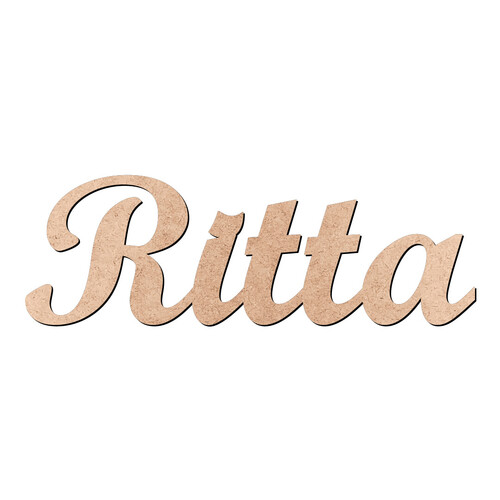 Recorte Ritta Script Mt Std / MDF 3mm