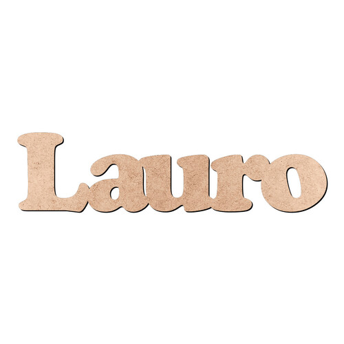 Recorte Lauro Cooper Black / MDF 3mm