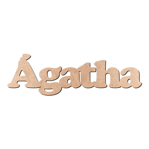 Recorte Ágatha Cooper Black / MDF 3mm