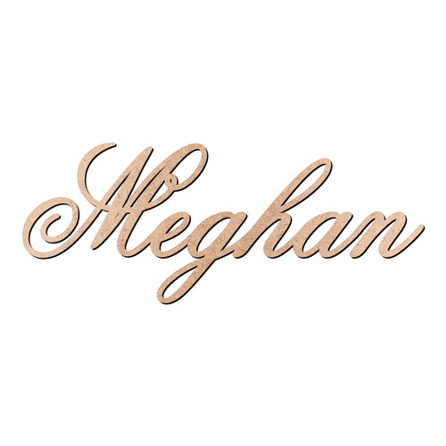 Recorte Meghan Old Script / MDF 3mm