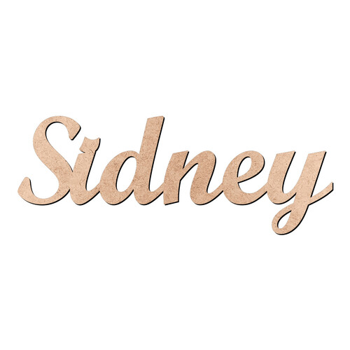 Recorte Sidney Script Mt Std / MDF 3mm