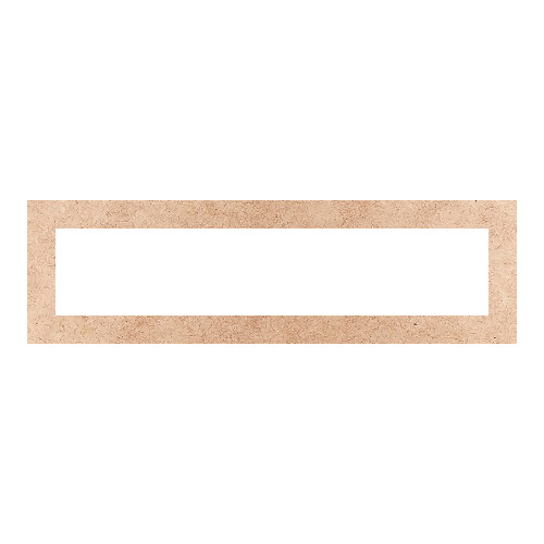 Recorte Moldura Ret 10 x 34 cm Borda 2 cm / MDF 3mm