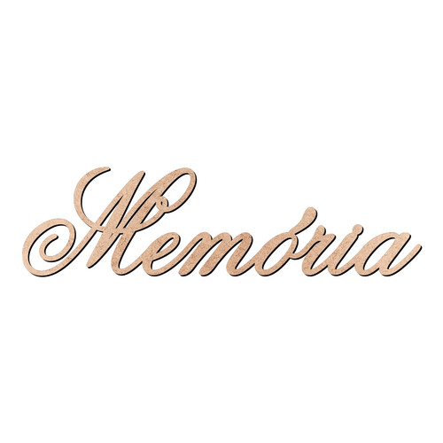 Recorte Memória Old Script / MDF 3mm