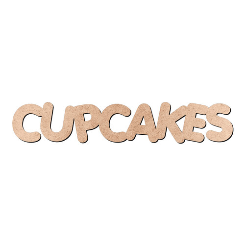 Recorte CUPCAKES Porkys / MDF 3mm