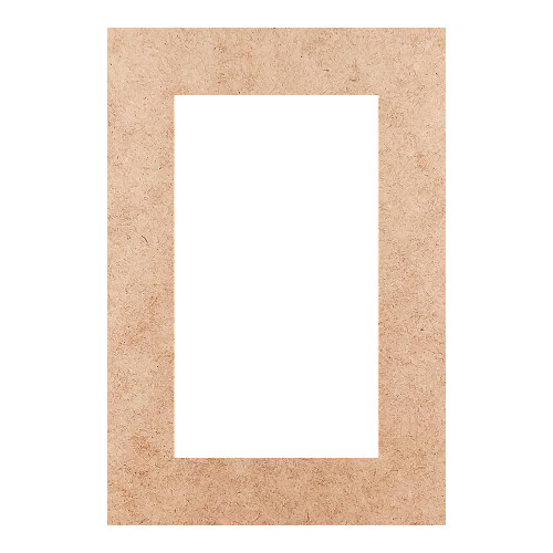 Recorte Moldura Ret 22 x 15 cm Borda 3 cm / MDF 3mm