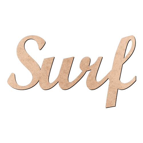 Recorte Surf Script Mt Std / MDF 3mm