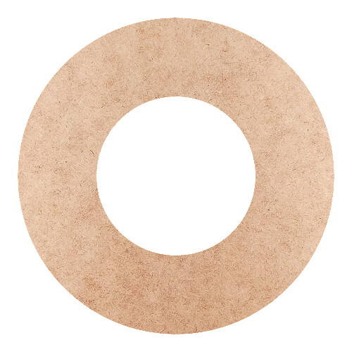 Recorte Moldura Circular 24 cm Borda 6 cm / MDF 3mm