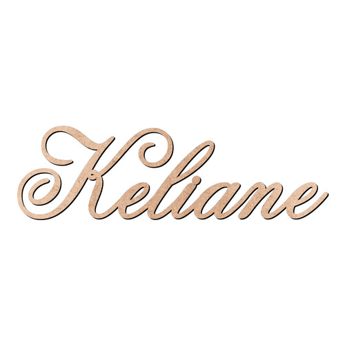 Recorte Keliane Old Script / MDF 3mm