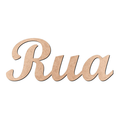 Recorte Rua Script Mt Std / MDF 3mm
