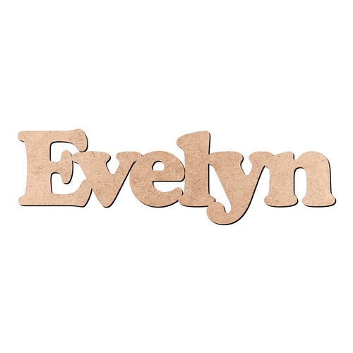 Recorte Evelyn Cooper Black / MDF 3mm