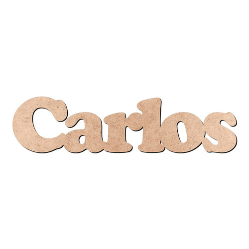 Recorte Carlos Cooper Black / MDF 3mm