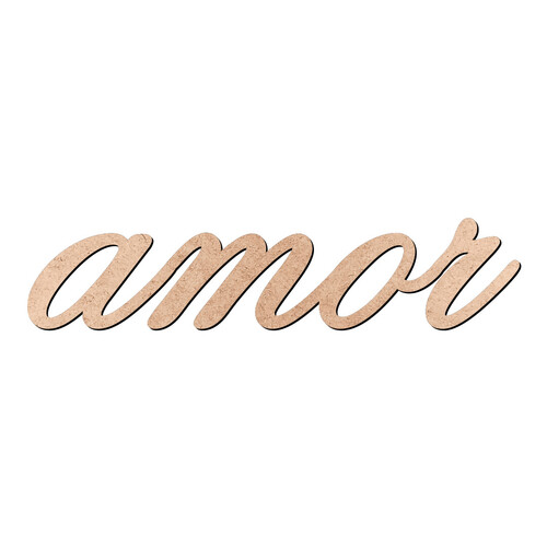 Recorte amor Old Script / MDF 3mm