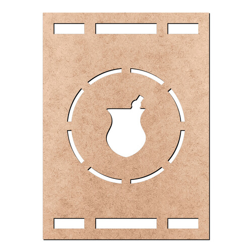 Recorte Quadro Cuia Vazado / MDF 3mm