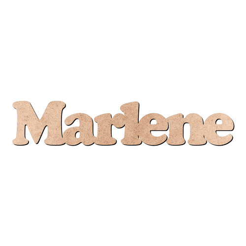 Recorte Marlene Cooper Black / MDF 3mm