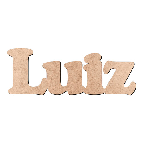 Recorte Luiz Cooper Black / MDF 3mm