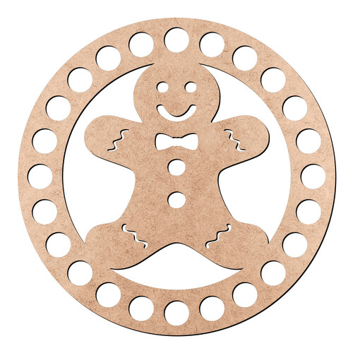 Recorte Base Cesto Boneco Natal 10 cm / MDF 3mm