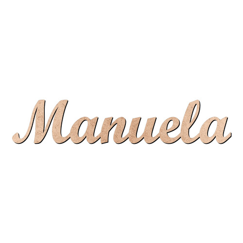 Recorte Manuela Script Mt Std / MDF 3mm