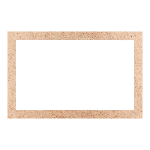 Recorte Moldura Ret 40 x 62 cm Borda 4 cm / MDF 3mm