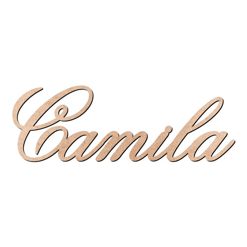 Recorte Camila Old Script / MDF 3mm