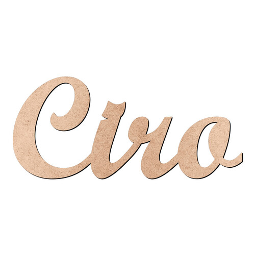 Recorte Ciro Script Mt Std / MDF 3mm