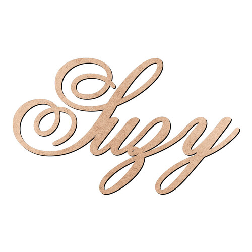 Recorte Suzy Old Script / MDF 3mm