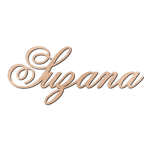 Recorte Suzana Old Script / MDF 3mm