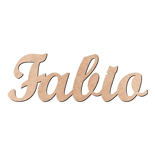 Recorte Fabio Script Mt Std / MDF 3mm