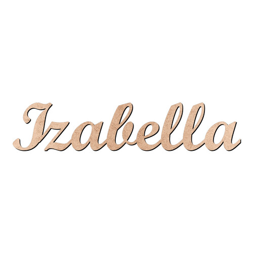 Recorte Izabella Script Mt Std / MDF 3mm