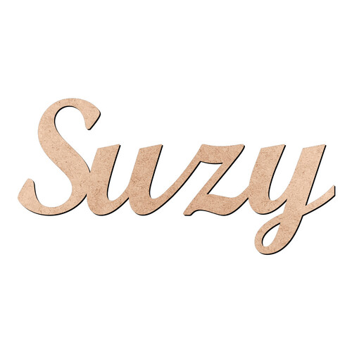 Recorte Suzy Script Mt Std / MDF 3mm