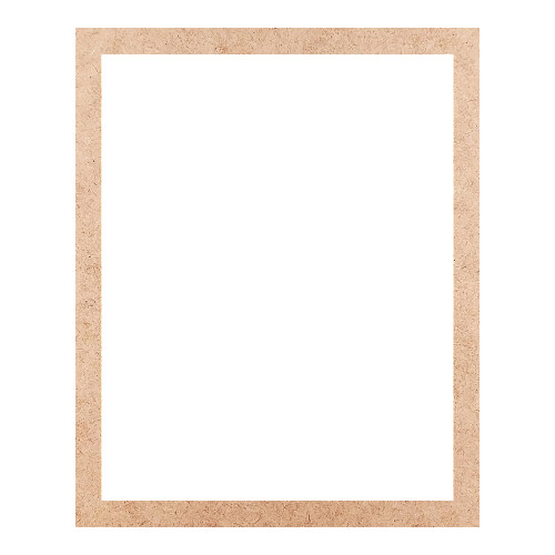 Recorte Moldura Ret 37 x 30 cm Borda 2 cm / MDF 3mm