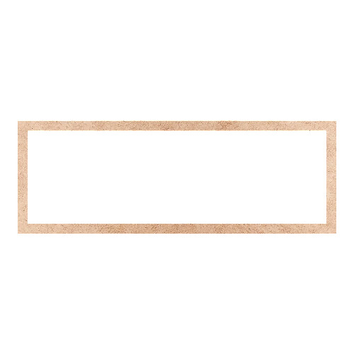 Recorte Moldura Ret 22 x 62 cm Borda 2 cm / MDF 3mm