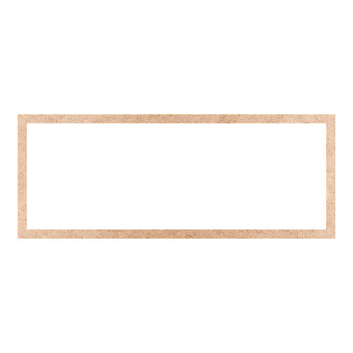 Recorte Moldura Ret 26 x 66 cm Borda 2 cm / MDF 3mm