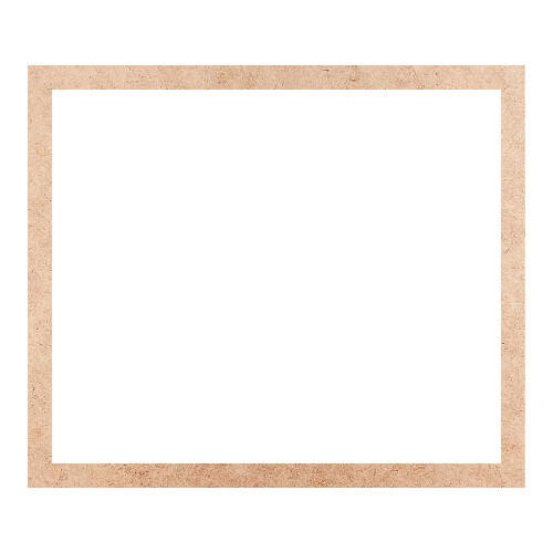 Recorte Moldura Ret 17 x 20 cm Borda 1 cm / MDF 3mm