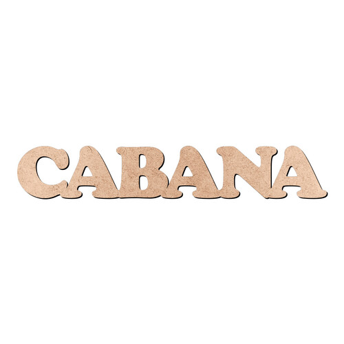 Recorte CABANA Cooper Black / MDF 3mm