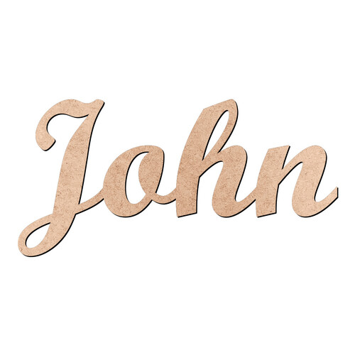Recorte John Script Mt Std / MDF 3mm