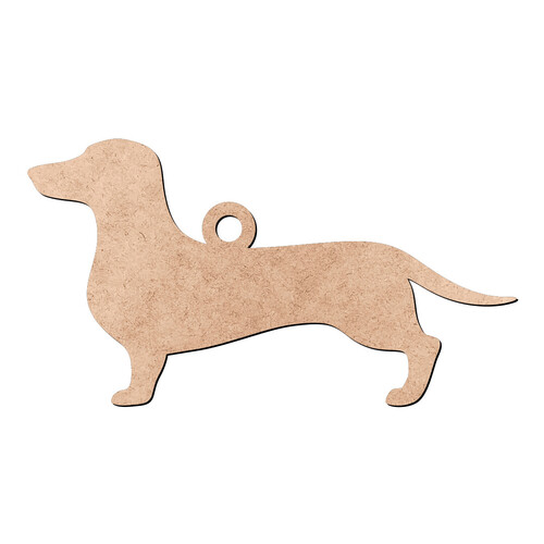 Recorte Chaveiro Dachshund / MDF 3mm