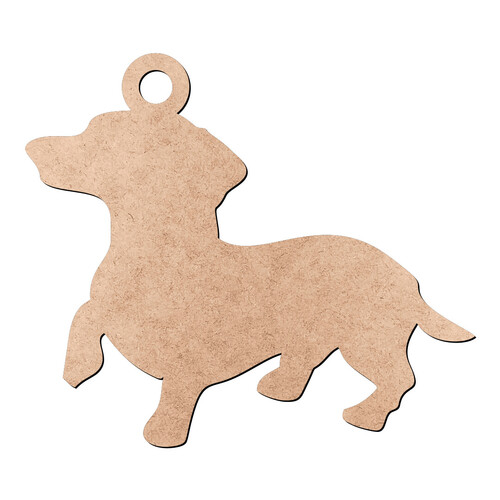 Recorte Chaveiro Dachshund / MDF 3mm