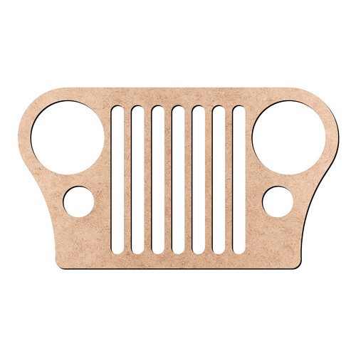 Recorte Frente Jeep / MDF 3mm