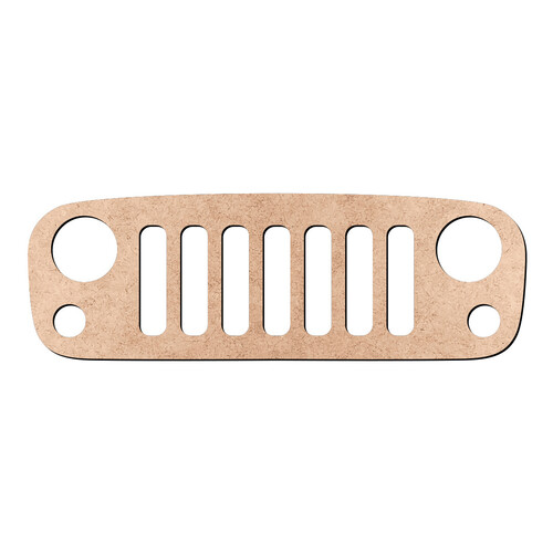 Recorte Frente Jeep / MDF 3mm