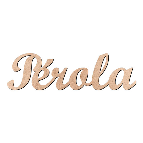 Recorte Pérola Script Mt Std / MDF 3mm