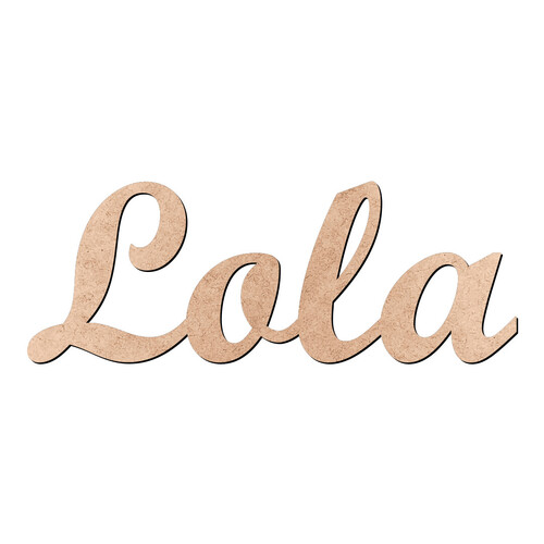 Recorte Lola Script Mt Std / MDF 3mm