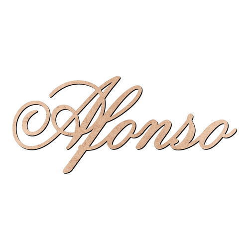 Recorte Afonso Old Script / MDF 3mm