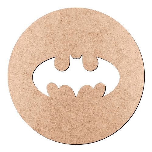 Recorte Círculo Batman Vazado / MDF 3mm