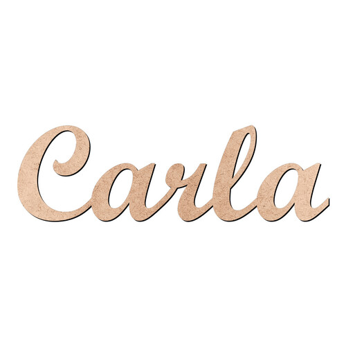 Recorte Carla Script Mt Std / MDF 3mm