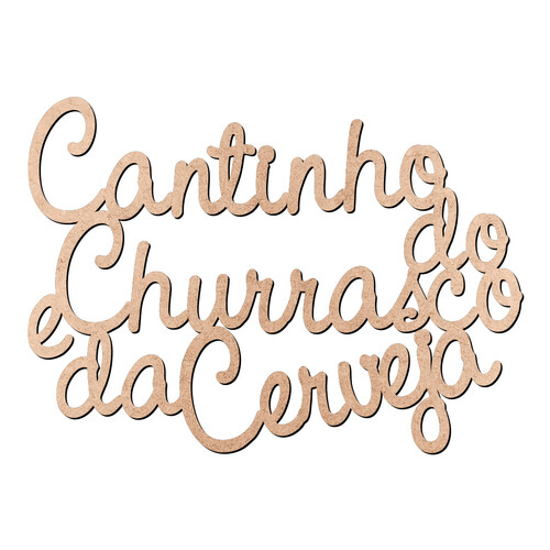 Recorte Cantinho Churrasco Cerveja / MDF 3mm