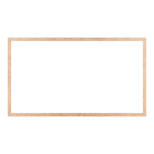 Recorte Moldura Ret 45 x 79 cm Borda 2 cm / MDF 3mm