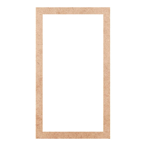 Recorte Moldura Ret 37 x 21 cm Borda 2 cm / MDF 3mm