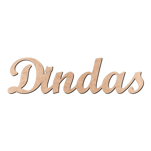 Recorte Dindas Script Mt Std / MDF 3mm
