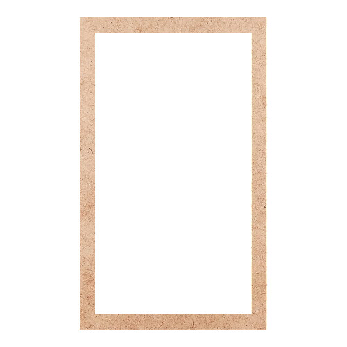 Recorte Moldura Ret 20 x 12 cm Borda 1 cm / MDF 3mm
